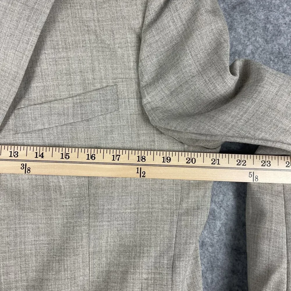 Brooks Brothers‎ Regent Fit Blazer Sport Coat Mens 42R Beige Wool Ramie 2 Button